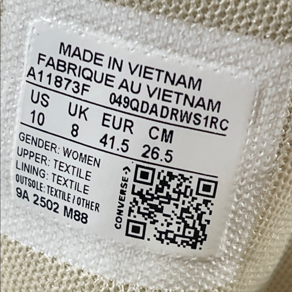 Converse Wmns Chuck Taylor All Star Lift Platform High 'You Dew You' Size 10 NEW - Picture 11 of 13